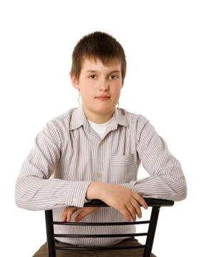 Ten years boy Foto stock