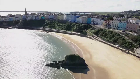 Tenby Bay Stock Footage 140194063