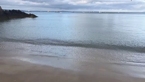 Tenby Beach Timelapse Vídeo Stock 84677874