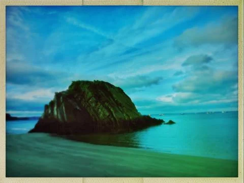 Tenby Rock Stock Photos