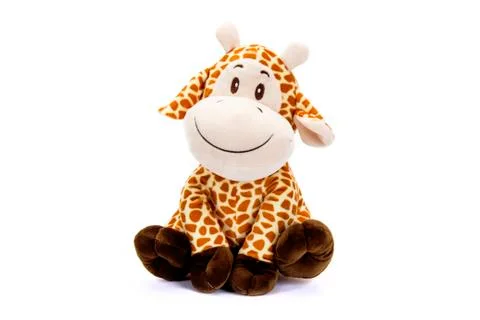Tender baby giraffe sitting Stock Photos