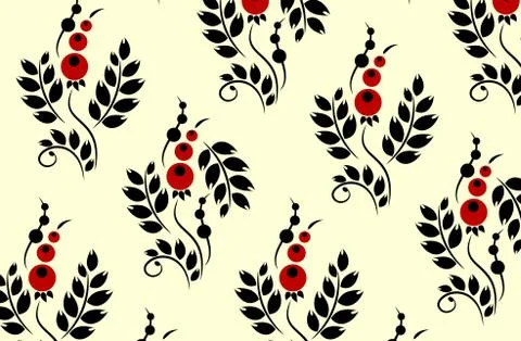 Tender background with red currant berries Stock Illustration
