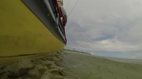 Tender boat in the Seychelles 스톡 동영상 141361991
