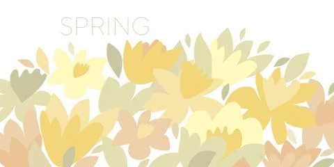 Tender decorative spring flower composition Stockillustratie