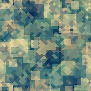 Tender dirty colors seamless pattern with abstract rectangles. Stockillustratie