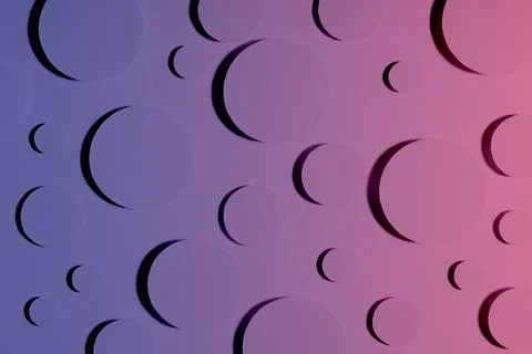 Tender geometric pattern of circles in saturated trendy very peri and pink co Stock Photos