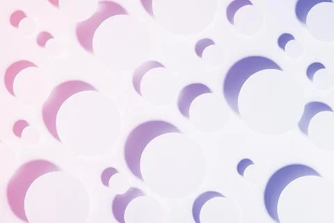 Tender geometric pattern of circles in trendy gradient very peri and pink col Stock Photos