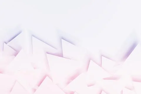 Tender geometric pattern of flying triangles in trendy very peri and pink col 写真素材