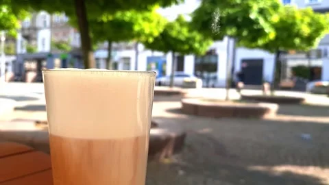 Tender milk foam Stock Footage 277363245