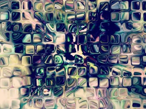 Tender multicolored square shape pattern as abstract background. イラスト素材