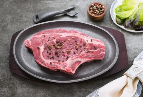 Tender raw steak Stock Photos