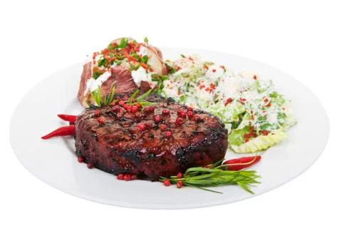 Tenderloin steak Stock Photos