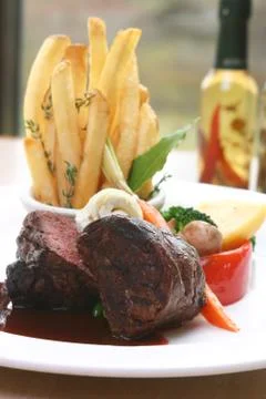 Tenderloin steak Stock Photos