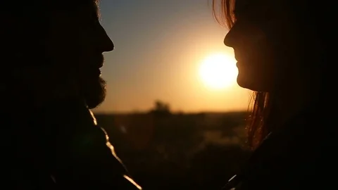 Tenderness. couple in love Stock Footage 80594703