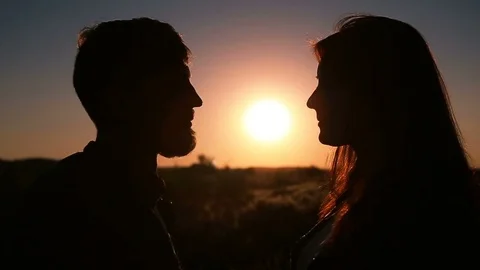 Tenderness. couple in love Stock Footage 80594783