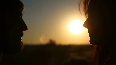 Tenderness. couple in love Stock Footage 80595145