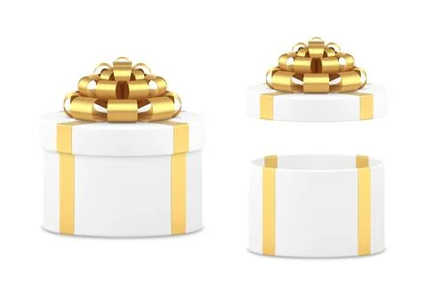 Tenderness elegant isometric white wrapped gift box circled present storage 3 스톡 일러스트