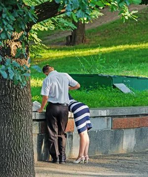 Tenderness of lovers Stock Photos
