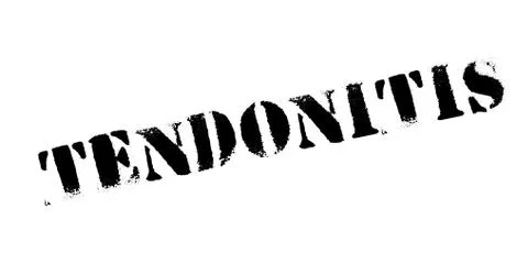 Tendonitis rubber stamp Stock Illustration