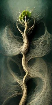 TENDRILS OF GROWTH 04 Stock Illustration