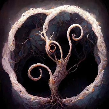 TENDRILS OF GROWTH Stock Illustration
