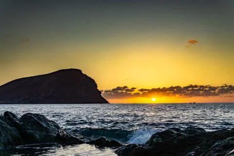 Tenerife delivers beutifull morning skies Stock Photos
