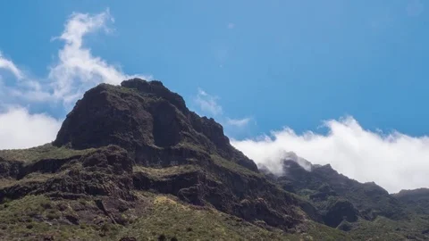 Tenerife Masca Valley Timelapse 4K Stock Footage