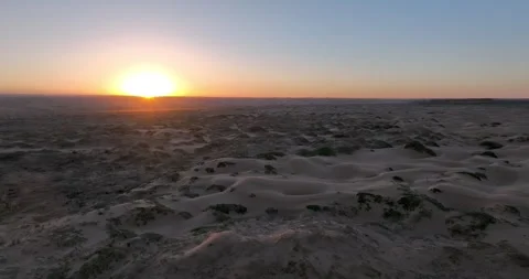 Tengger Desert in China Stock Footage 254843456