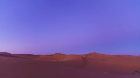 Tengger Desert dunes at twilight timelapse Stock Footage 345369470
