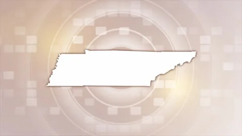 Tennessee Animated Map Stock Footage 275818238