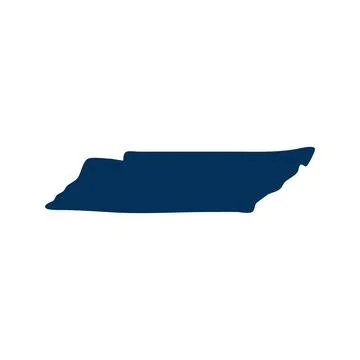 Tennessee Map Icon Vector Design Stock Illustration