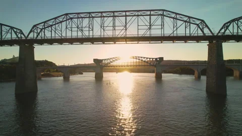 Tennessee River Sunset Vídeos de archivo 162355534