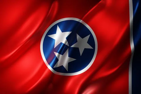 Tennessee State flag Stock Illustration