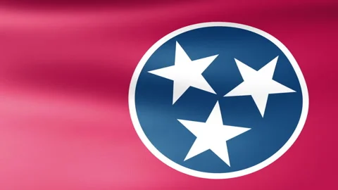 Tennessee State Flag Waving Stock Footage 239416561