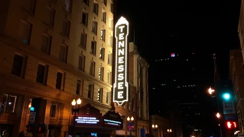 Tennessee Theater Marquee Stock Footage 102716801