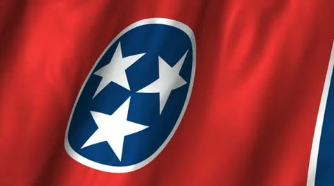 Tennessee Waving Flag Stock Footage 12364246