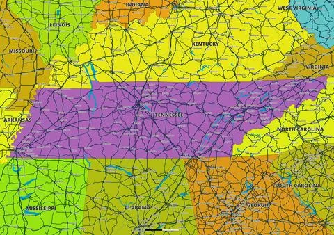 Tennessee.eps Stock Illustration
