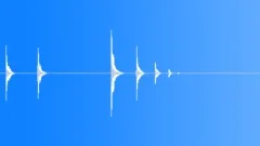 Tennis - 3 hits then ball bounces away Sound Effect