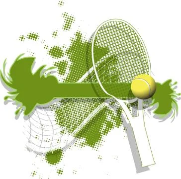 Tennis background Stock Illustration