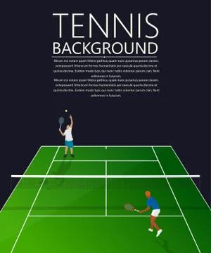 Tennis background Illustrazione stock