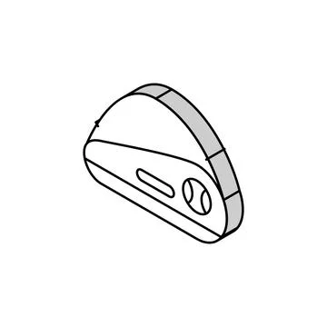 Tennis bag isometric icon vector illustration Illustrazione stock