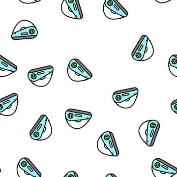Tennis bag vector seamless pattern Illustrazione stock