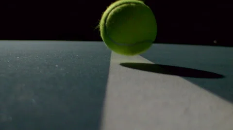 tennis ball bouncing