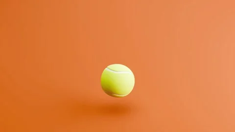 Tennis Ball Bouncing Loop Anim Stock Footage 327021565