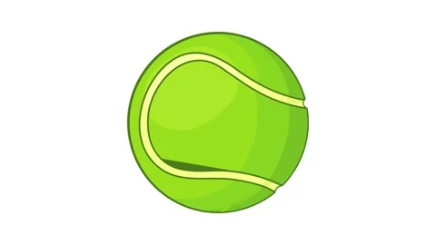 Tennis ball icon animation | Stock Video | Pond5