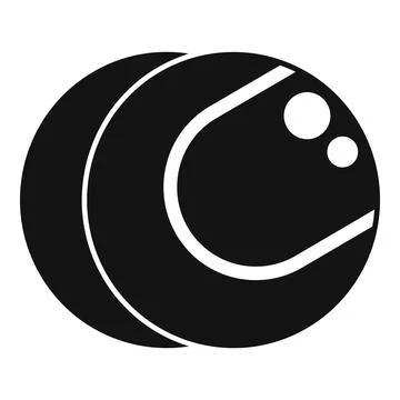 Tennis ball icon simple vector. Healthy sport Illustrazione stock