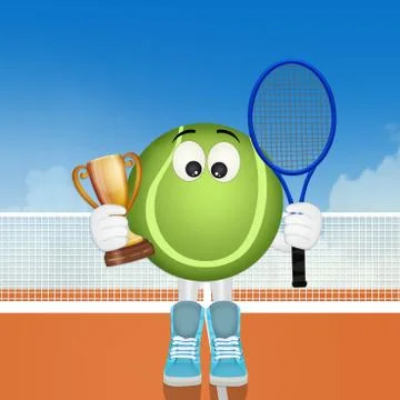 Tennis ball Stock Illustration