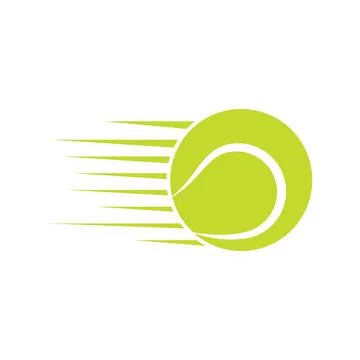 Tennis ball logo vector Stock Illustration