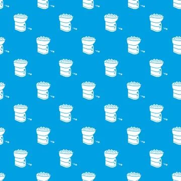 Tennis ball machine pattern seamless blue Illustrazione stock