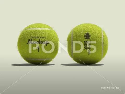 Tennis Ball Mockup 3D Rendering PSD 템플릿